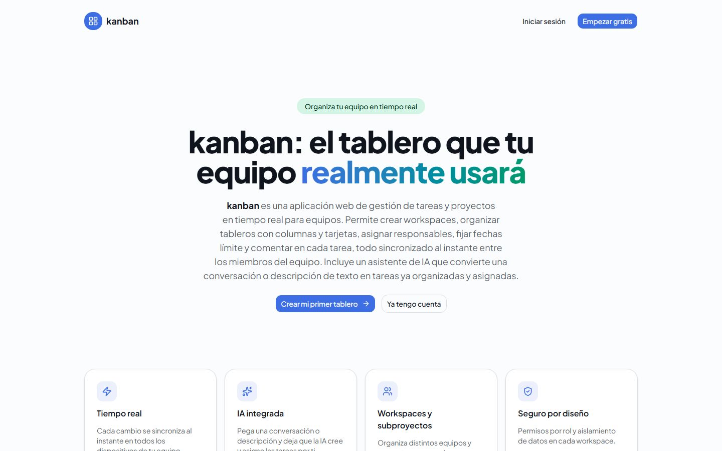 Kanban AI: tablero colaborativo con router de IA Gemini y Groq