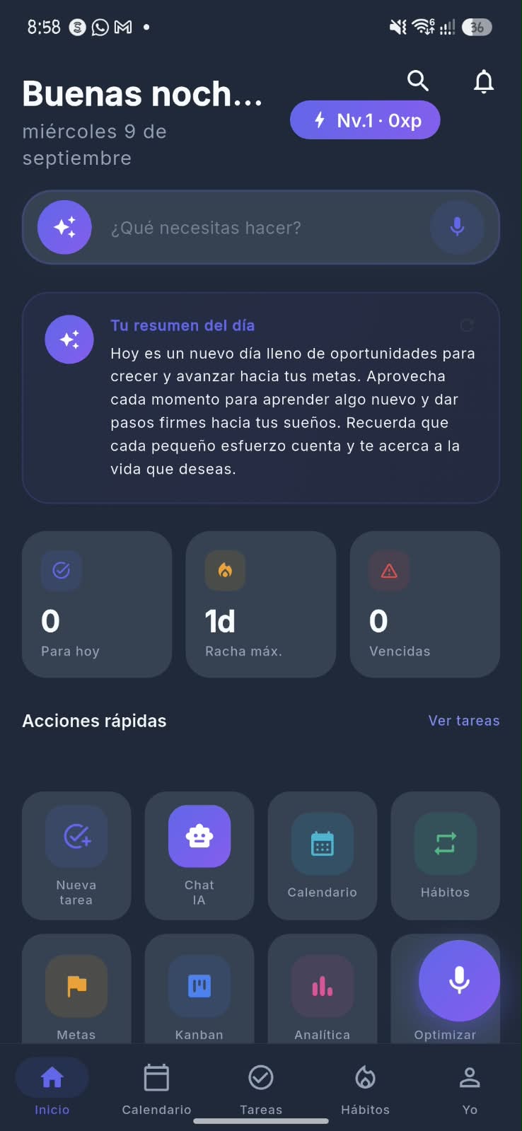 Notys AI: app de productividad en Flutter con notas de voz por IA y base local Drift